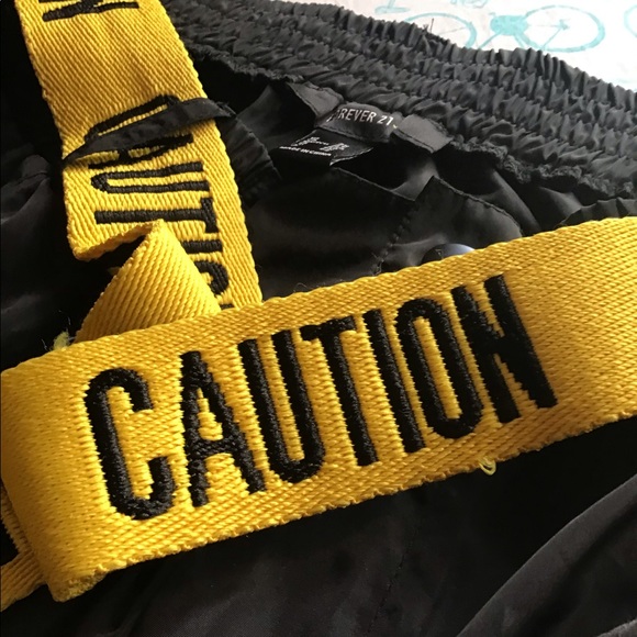 Forever 21 Caution Cargo Wind Joggers - Picture 3 of 4